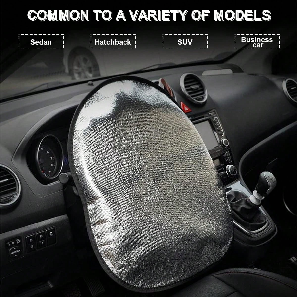 EPE Foam Car Steering Wheel Cover, Sun Shade Heat Insulation For Vehicle
