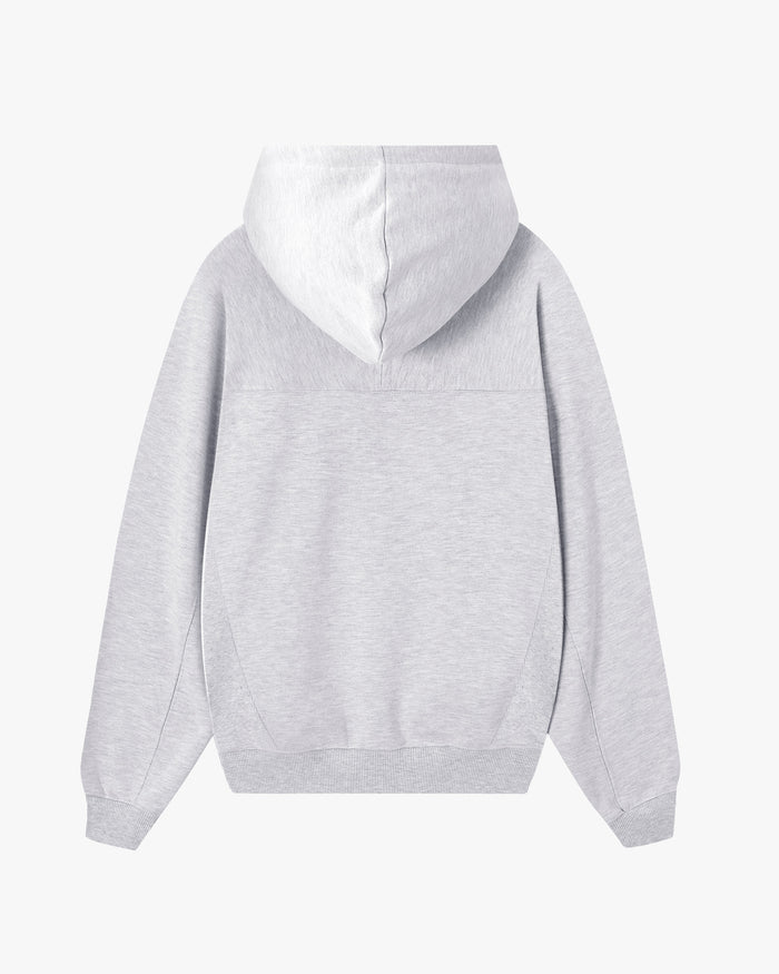 Essentials Zip-Up Hoodie Grey Melange