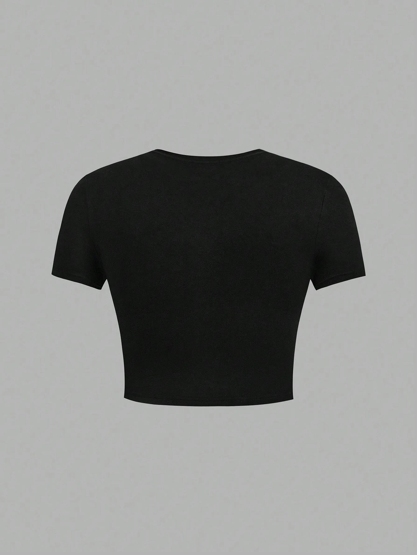 Essnce Plus Size 4pcs/Set Black & White Casual Women Tank Tops And Short Sleeve Tees, Slim Fit, Summer Suitable For Going Out