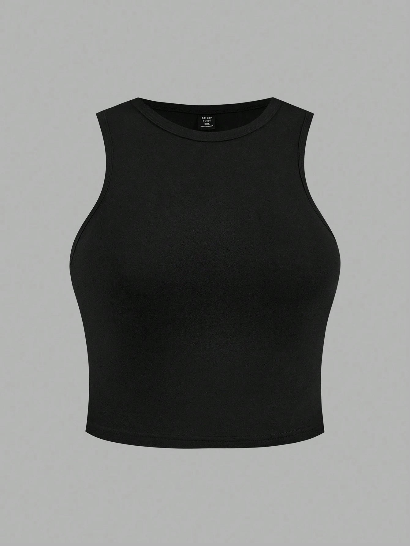 Essnce Plus Size 4pcs/Set Black & White Casual Women Tank Tops And Short Sleeve Tees, Slim Fit, Summer Suitable For Going Out