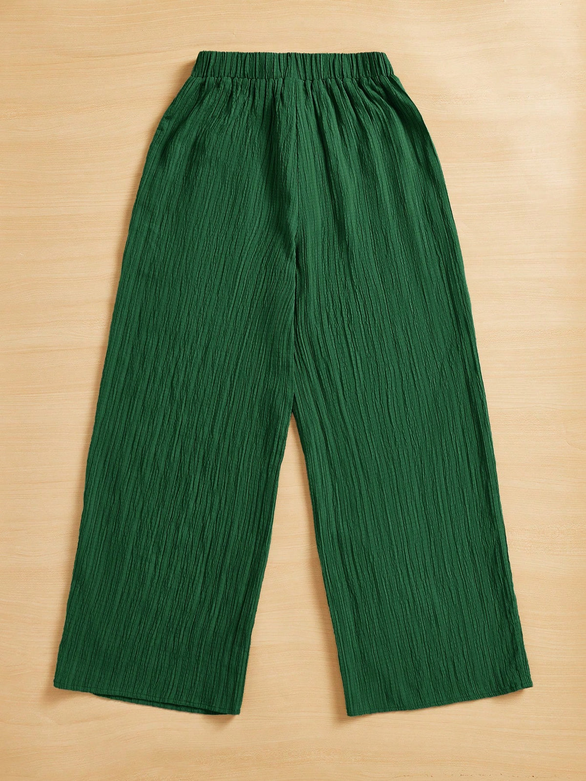 Essnce Women's Casual Simple Plisse Long Pants Summer Spring Valentine Day New Years