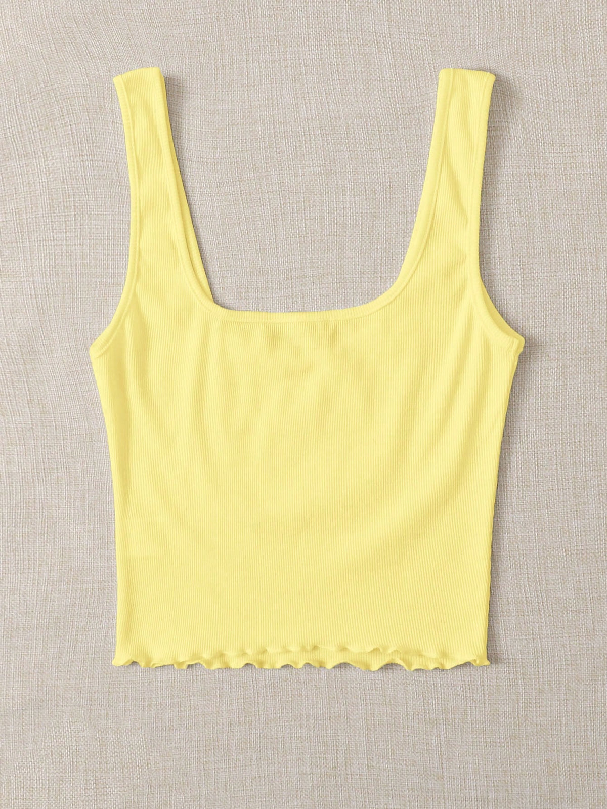 Essnce Women's Simple Wide Strap Knitted Tank Top, Casual & Holiday Wear