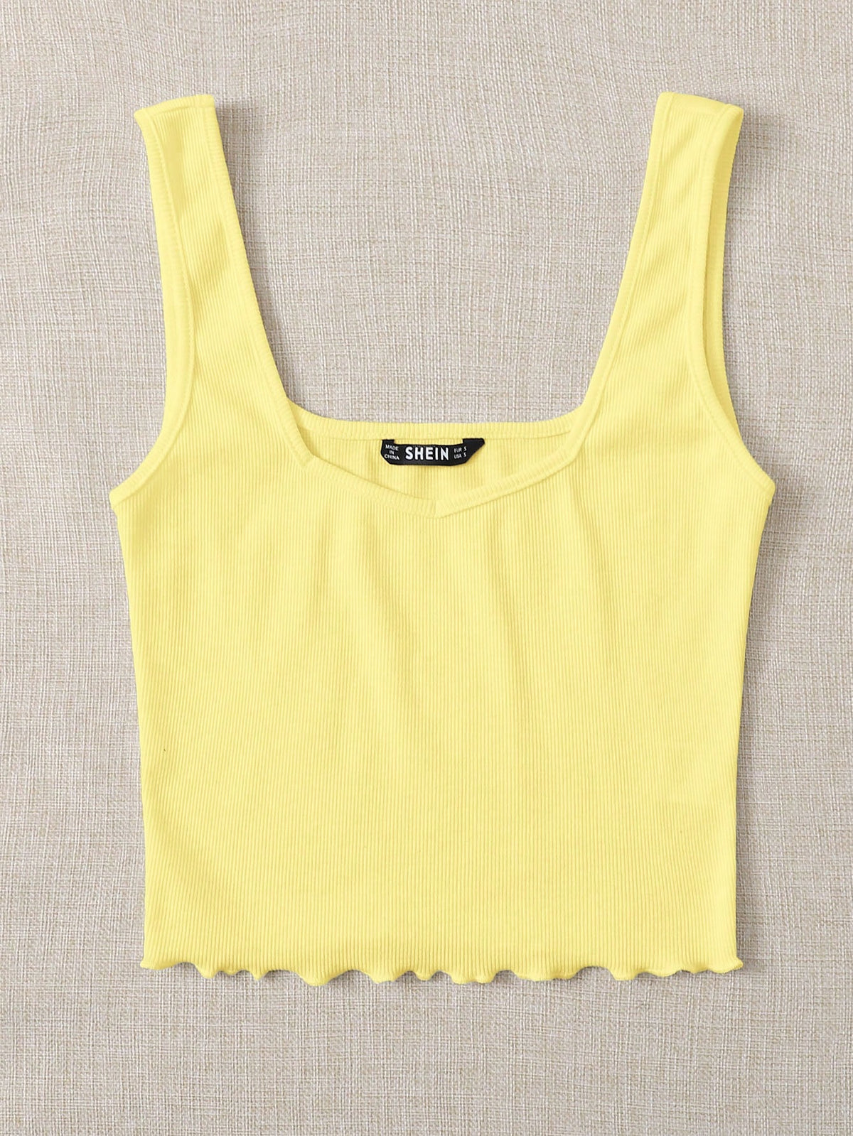 Essnce Women's Simple Wide Strap Knitted Tank Top, Casual & Holiday Wear