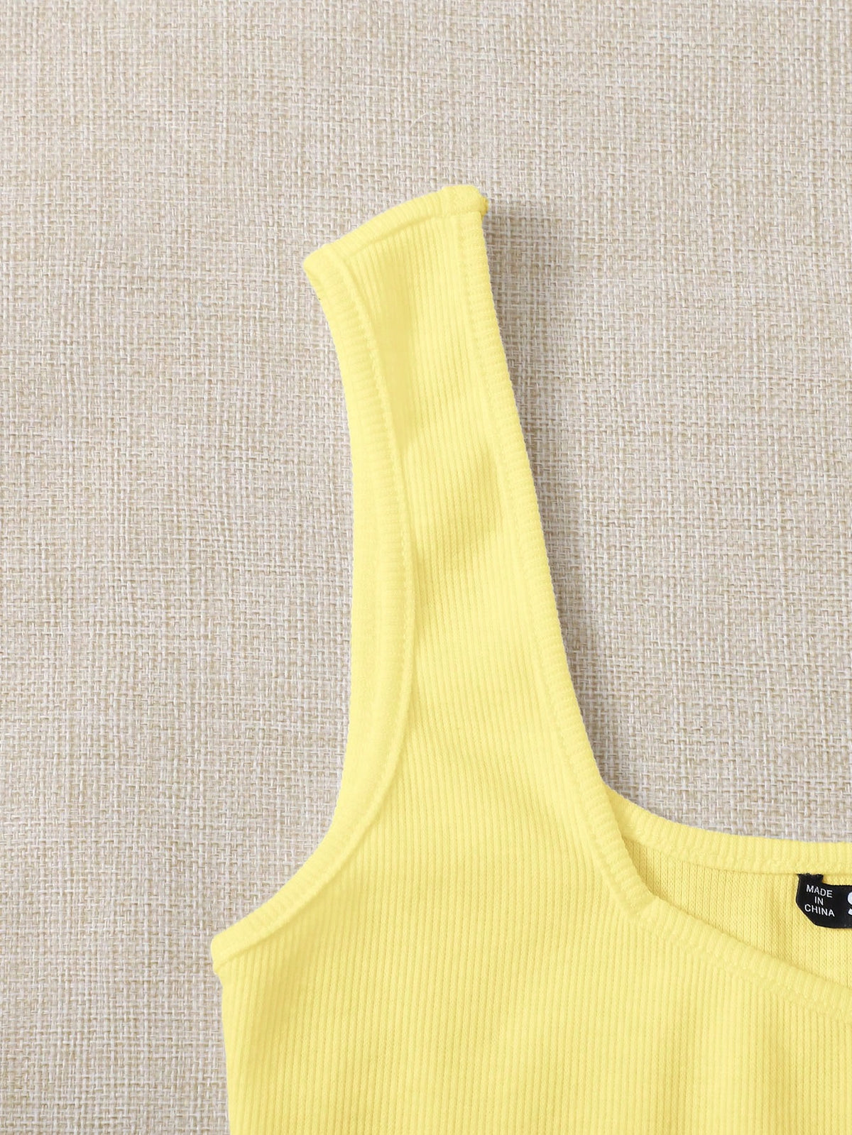 Essnce Women's Simple Wide Strap Knitted Tank Top, Casual & Holiday Wear