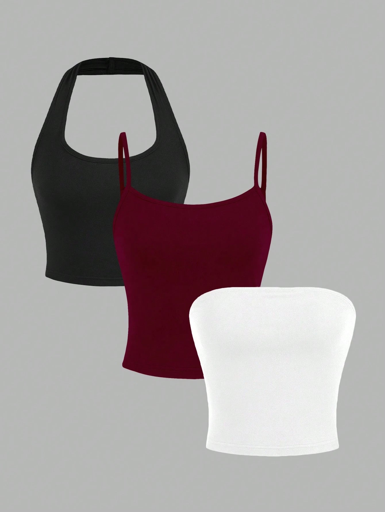 EZwear 3pcs/Set Women's Casual Sexy Camisole Set, Suitable For Spring/Summer