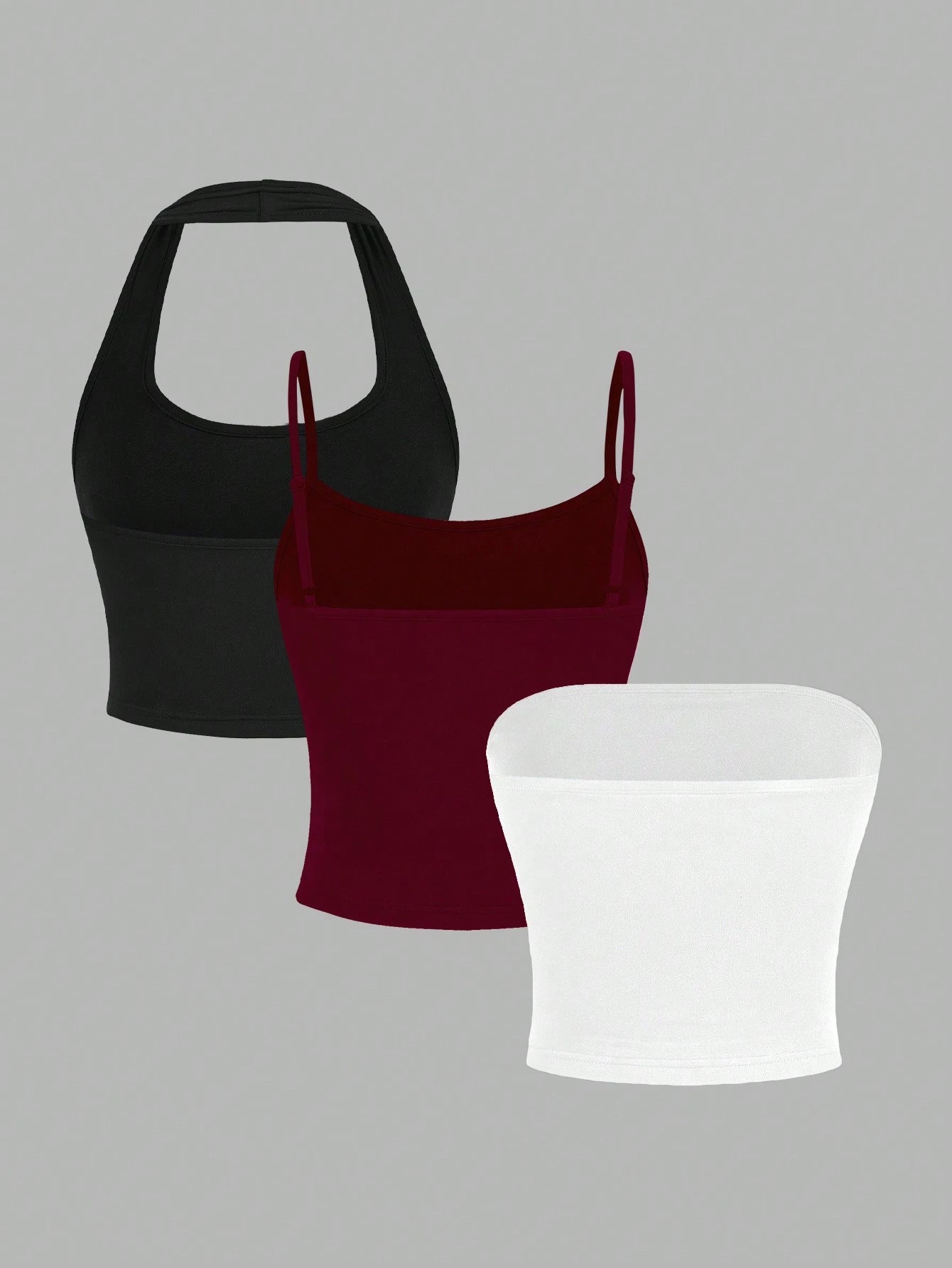 EZwear 3pcs/Set Women's Casual Sexy Camisole Set, Suitable For Spring/Summer