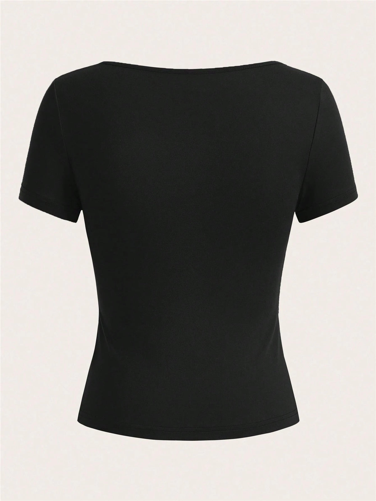 EZwear 3pcs/Set Women Short Sleeve Cropped Casual T-Shirts, Fitted Style For Summer Suitable For Going Out