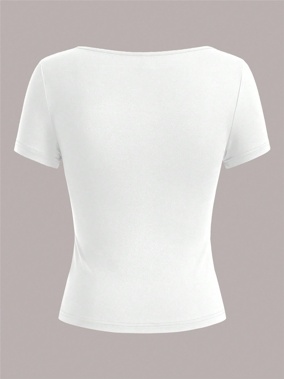 EZwear 3pcs/Set Women Short Sleeve Cropped Casual T-Shirts, Fitted Style For Summer Suitable For Going Out
