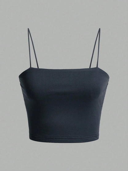 EZwear 4pcs/Pack Short Casual Slim-Fit Camisole Tops For Women, Summer Back To School
