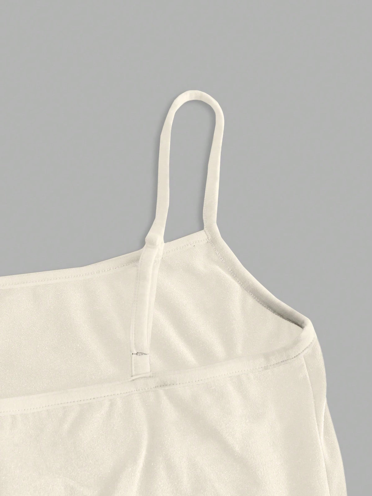 EZwear Beige Casual Minimalist Camisole Top, Fitted For Women, Suitable For Summer