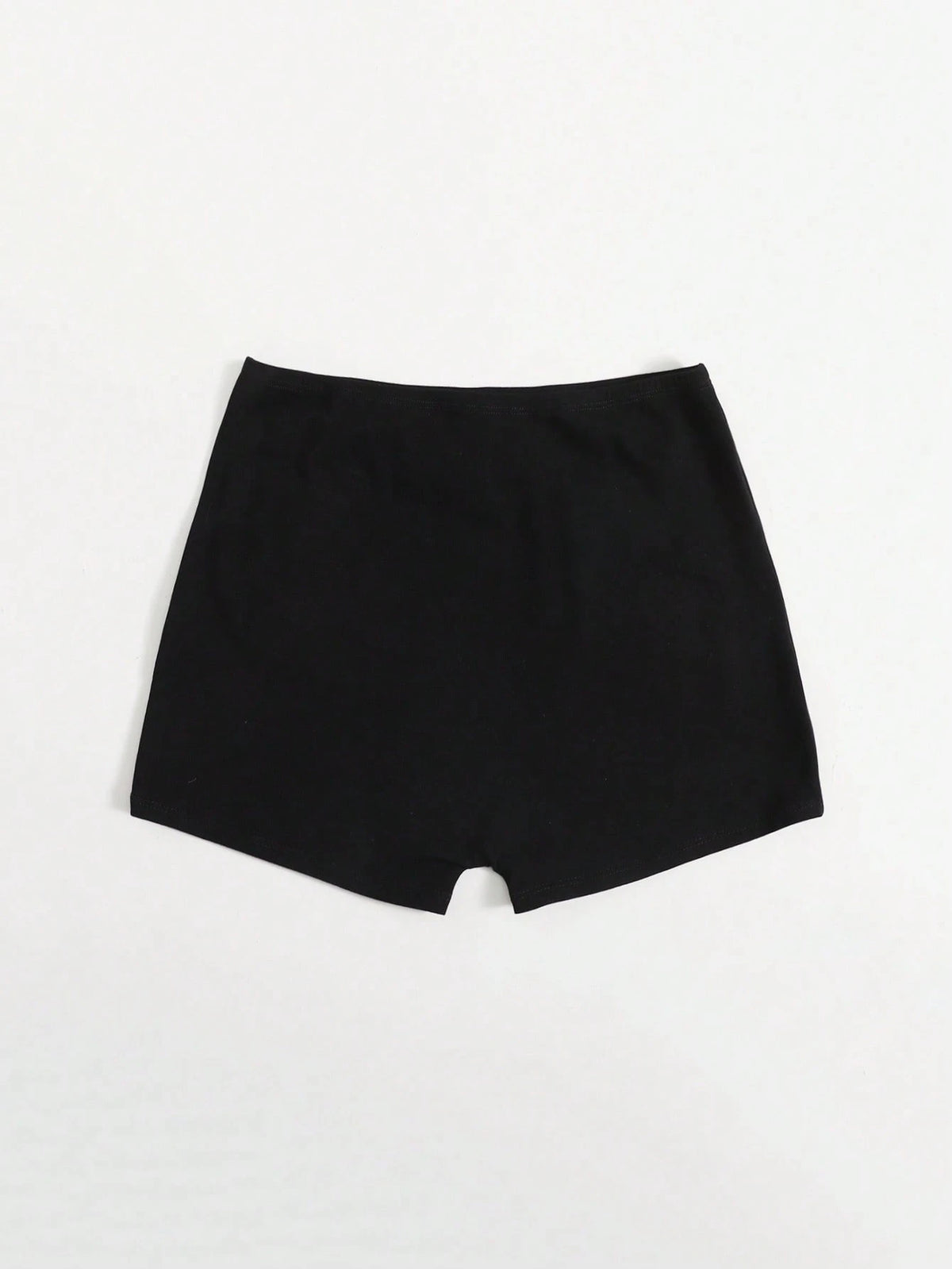 EZwear Elastic Waist Solid Biker Shorts