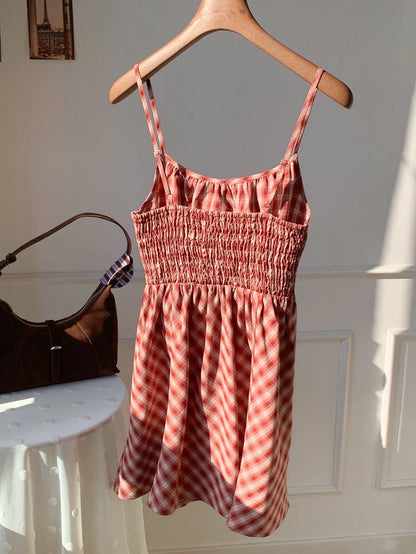 EZwear Pale Yellow Woven Slip Dress For Women, Romantic,Casual Dresses For Women