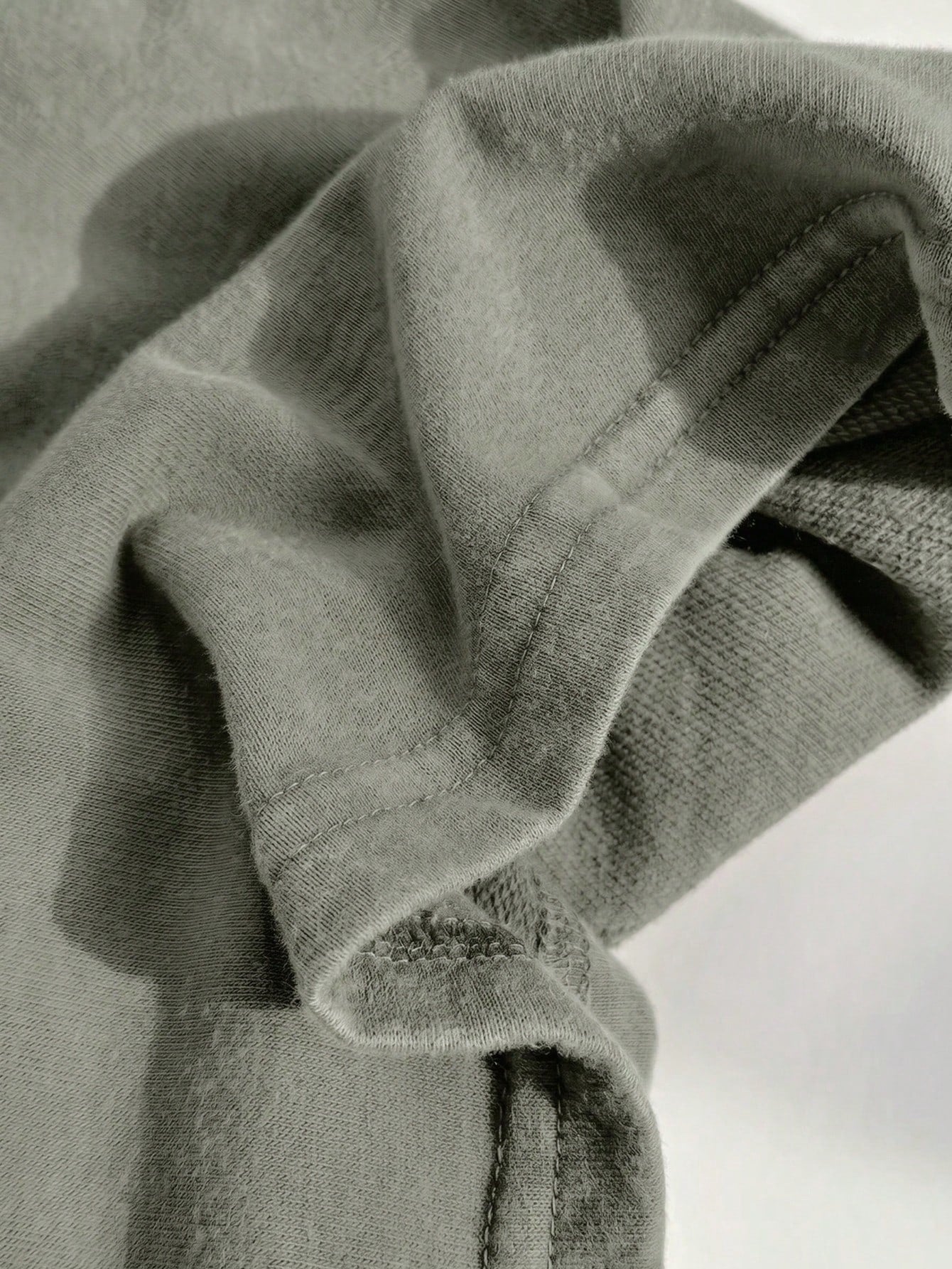 EZwear Plus Size Spring/Summer Clothing, Distressed Acid Wash Loose Fit Short Sleeve V-Neck T-Shirt, Cotton Fabric, Spring/Summer