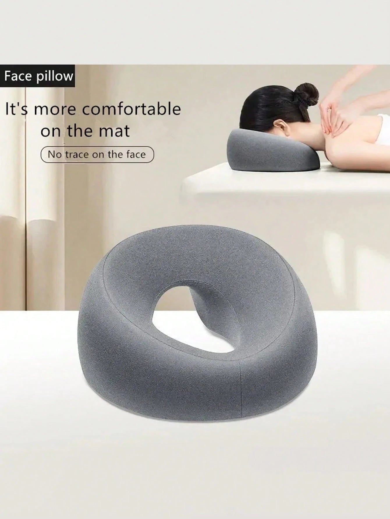Face Down Pillow Desk Nap Pillow Prone Resting Comfort Memory Foam Ergonomics Home Massage Headrest For Beauty Salon
