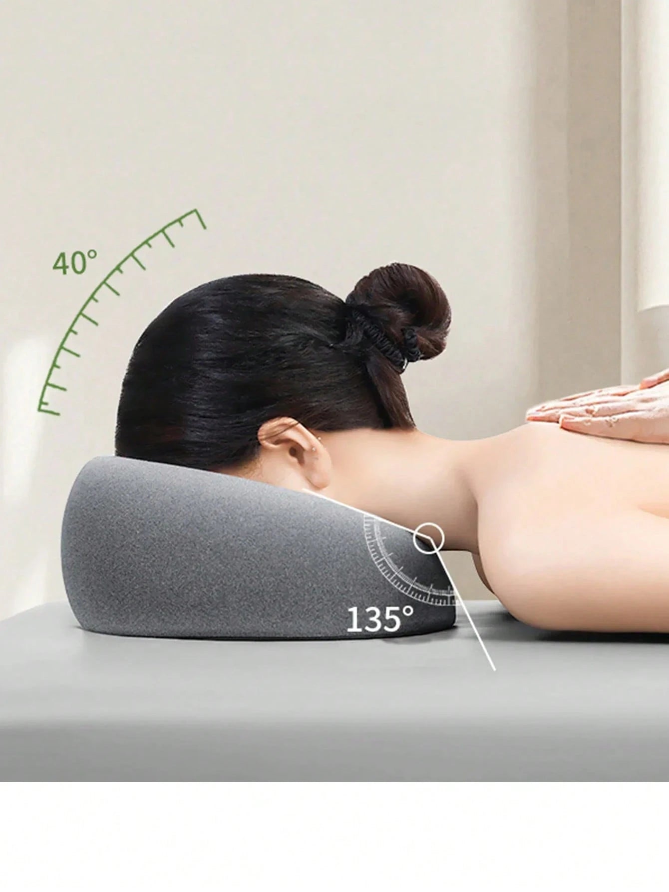 Face Down Pillow Desk Nap Pillow Prone Resting Comfort Memory Foam Ergonomics Home Massage Headrest For Beauty Salon