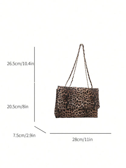 Fashionable Leopard Print Large Capacity Casual Tote Bag, Leopard Print Purse For Women Leopard Comeback, Animal Print Women Bag, Fall Winter Fashionable Cheetah Print Purse For Women, New Fall Winter