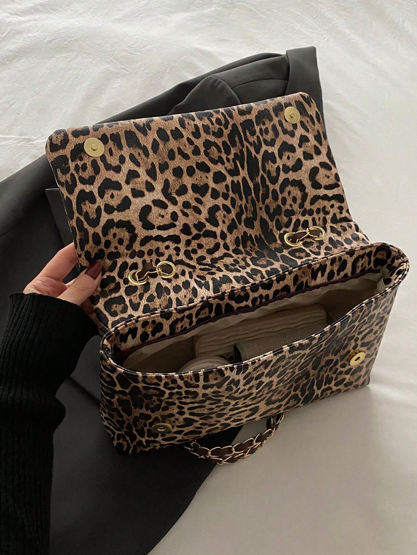 Fashionable Leopard Print Large Capacity Casual Tote Bag, Leopard Print Purse For Women Leopard Comeback, Animal Print Women Bag, Fall Winter Fashionable Cheetah Print Purse For Women, New Fall Winter
