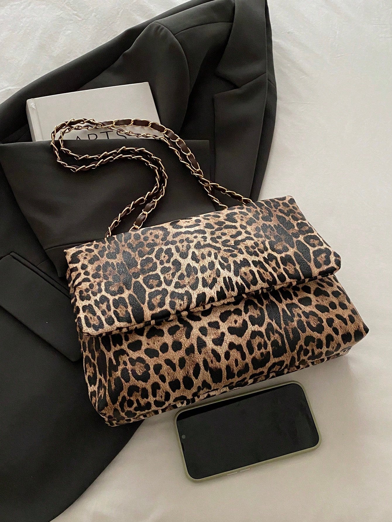 Fashionable Leopard Print Large Capacity Casual Tote Bag, Leopard Print Purse For Women Leopard Comeback, Animal Print Women Bag, Fall Winter Fashionable Cheetah Print Purse For Women, New Fall Winter