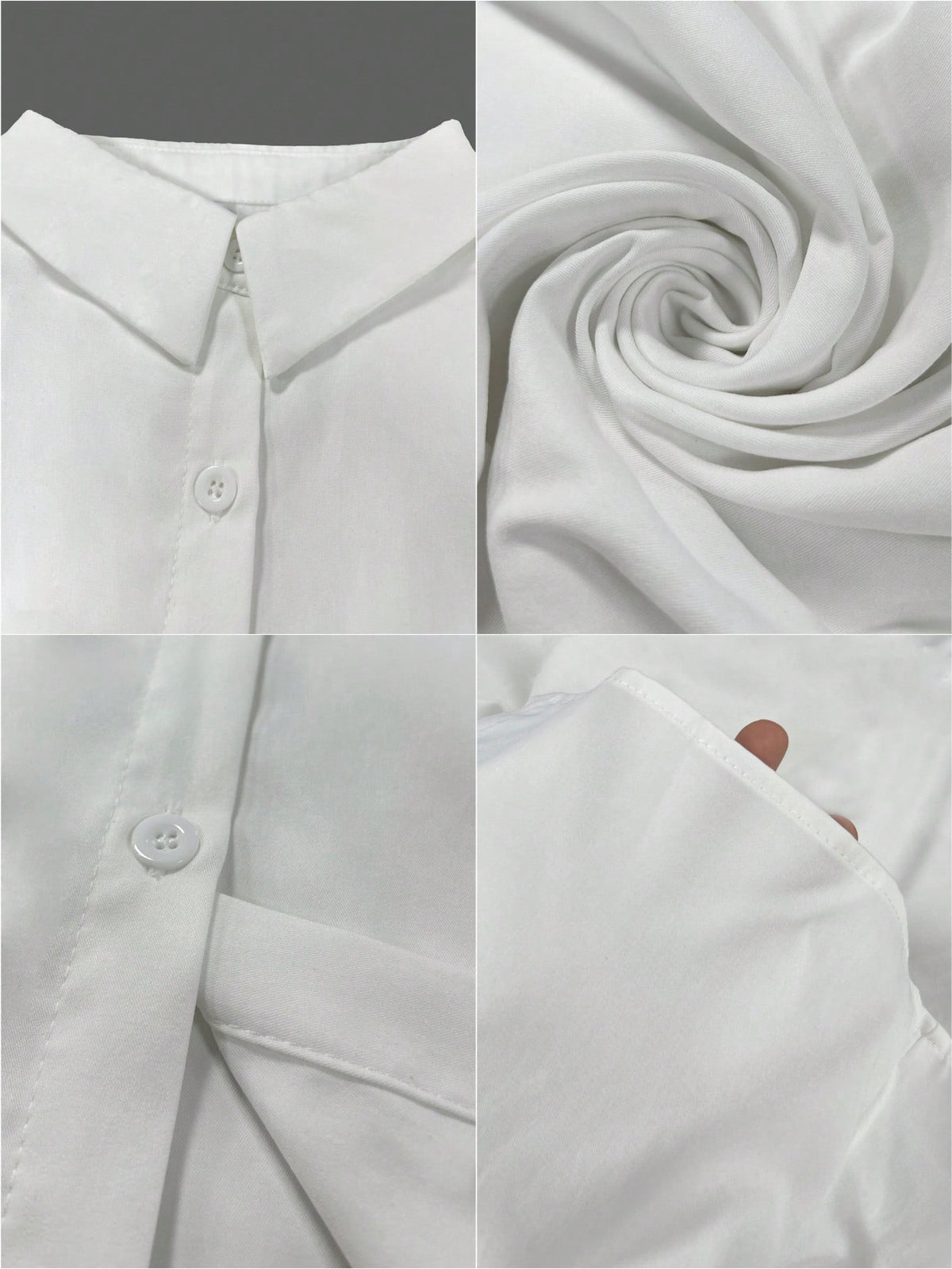 Fashionable Short Sleeve Collared Shirt For Women, Versatile Loose Casual Commute Sleeveless Top, Solid Color Button Front White Summer, Office Siren, Work To Weekend