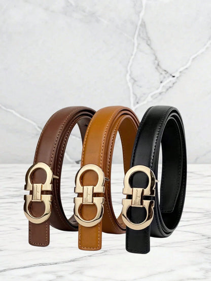 Fashionable Vintage Women's Belt- Stylish Alloy Buckle, Multiple Lengths Available, Perfect For Dresses, Jeans, Suits, Must-Have For Fashion Enthusiasts, Suitable For All Seasons
