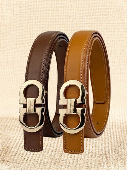 Fashionable Vintage Women's Belt- Stylish Alloy Buckle, Multiple Lengths Available, Perfect For Dresses, Jeans, Suits, Must-Have For Fashion Enthusiasts, Suitable For All Seasons