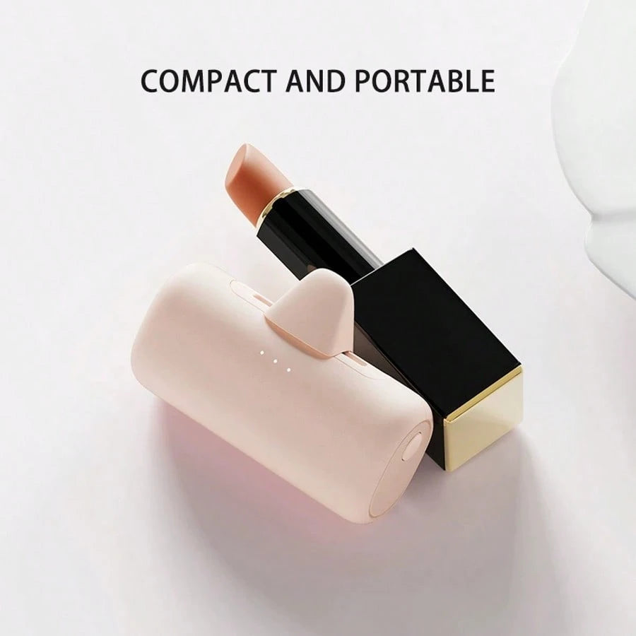 Fast Charging Portable Power Bank Matching Style Phase 3 5000mAh Power Bank With A Lightweight, Compact Design Built-In Type-C Port Wireless Direct Charging And Fast Charging LCD Battery Indicator Wit
