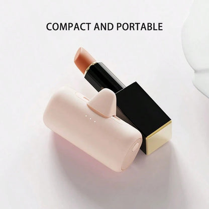 Fast Charging Portable Power Bank Matching Style Phase 3 5000mAh Power Bank With A Lightweight, Compact Design Built-In Type-C Port Wireless Direct Charging And Fast Charging LCD Battery Indicator Wit