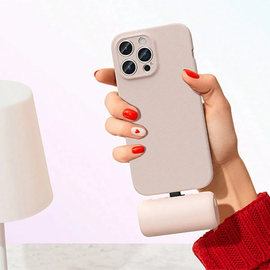 Fast Charging Portable Power Bank Matching Style Phase 3 5000mAh Power Bank With A Lightweight, Compact Design Built-In Type-C Port Wireless Direct Charging And Fast Charging LCD Battery Indicator Wit