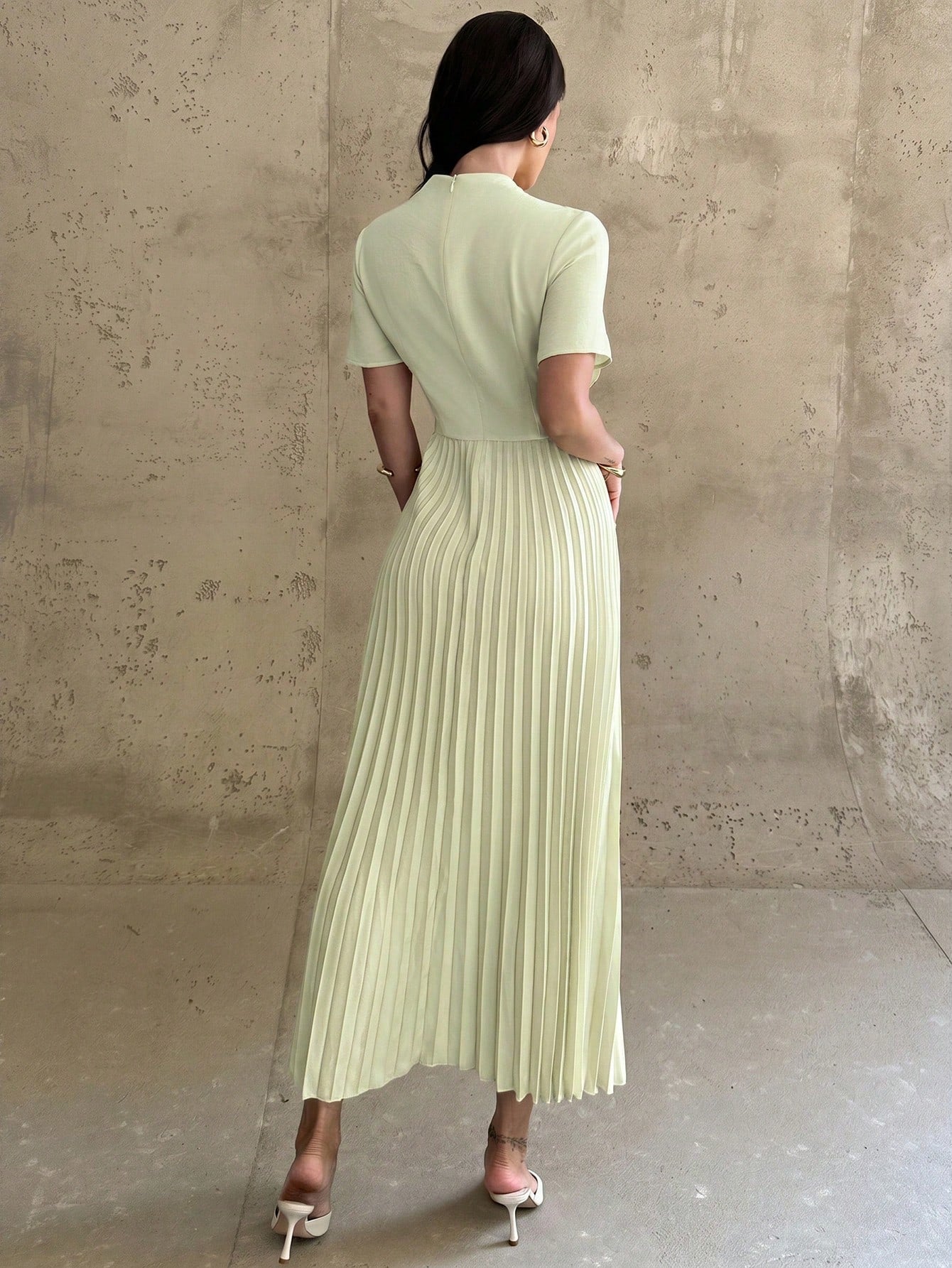 Firerie Women's Elegant Dignified Delicate Romantic Vacation/Date/Everyday Wear Yellow Dress With Draped Asymmetrical Hem,Dresses For Women Summer