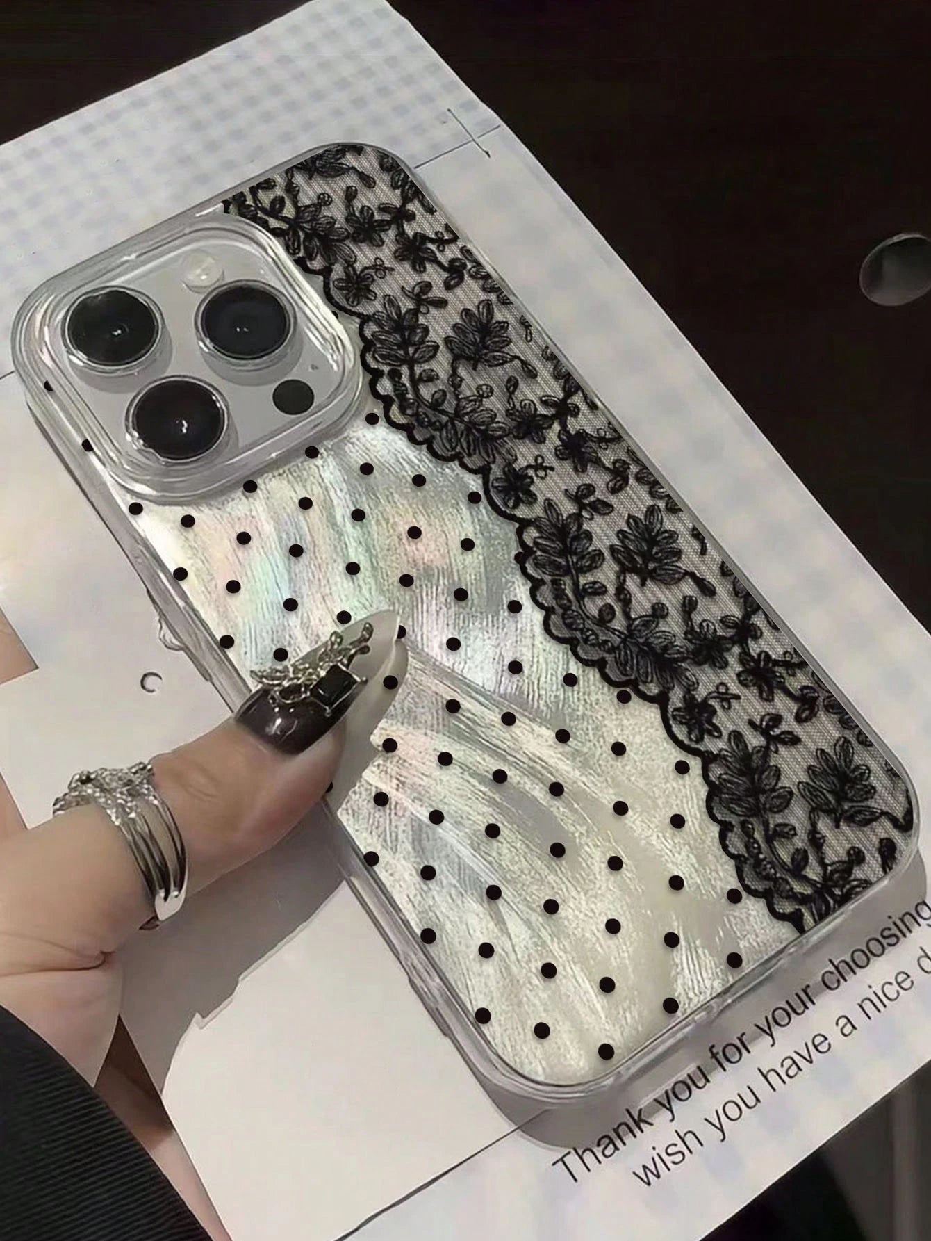 Floral Painted Elegant New Feather Chiffon Silver Minimalist Fashion Phone Case Compatible With IPhone 17/17 Pro Max, 15, 16/16 Pro, 15 Pro Max, P13, P14, P11 Soft Case, P12, XS, XR, 7/8, 7/8 Plus, S2