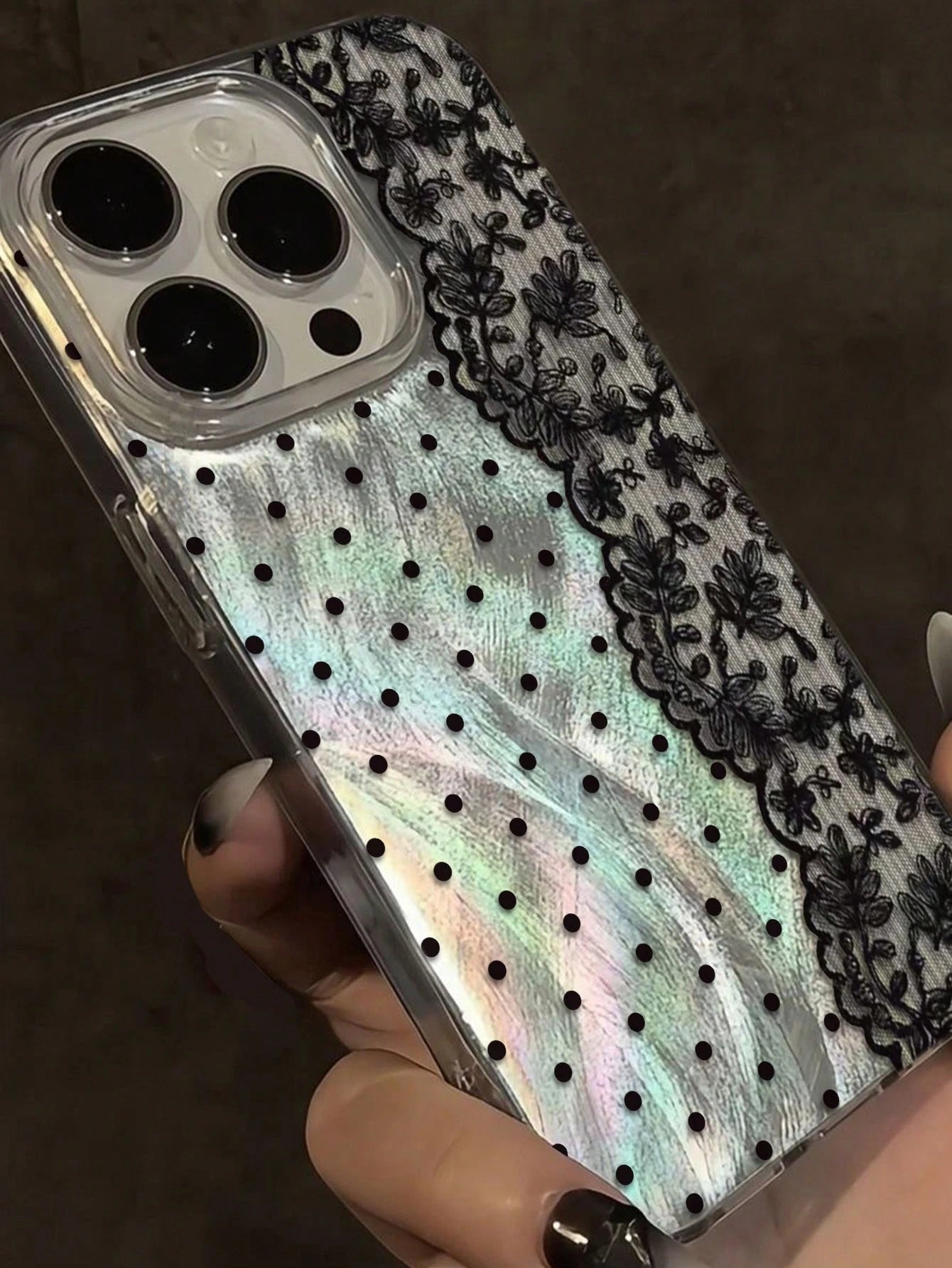 Floral Painted Elegant New Feather Chiffon Silver Minimalist Fashion Phone Case Compatible With IPhone 17/17 Pro Max, 15, 16/16 Pro, 15 Pro Max, P13, P14, P11 Soft Case, P12, XS, XR, 7/8, 7/8 Plus, S2