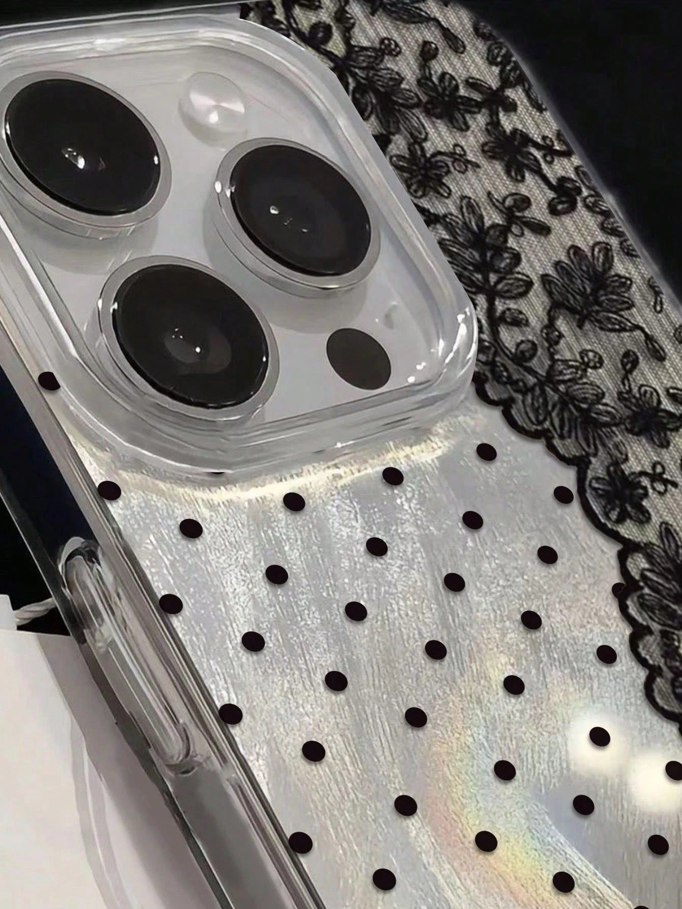 Floral Painted Elegant New Feather Chiffon Silver Minimalist Fashion Phone Case Compatible With IPhone 17/17 Pro Max, 15, 16/16 Pro, 15 Pro Max, P13, P14, P11 Soft Case, P12, XS, XR, 7/8, 7/8 Plus, S2