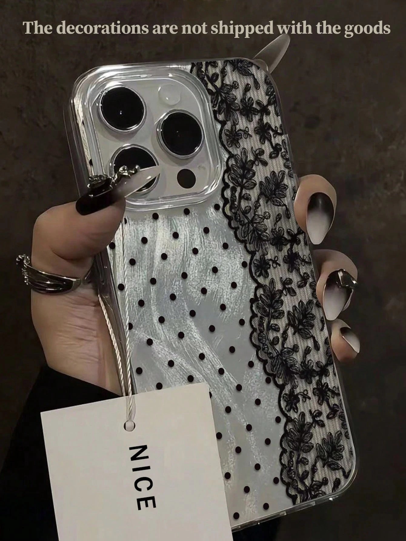 Floral Painted Elegant New Feather Chiffon Silver Minimalist Fashion Phone Case Compatible With IPhone 17/17 Pro Max, 15, 16/16 Pro, 15 Pro Max, P13, P14, P11 Soft Case, P12, XS, XR, 7/8, 7/8 Plus, S2