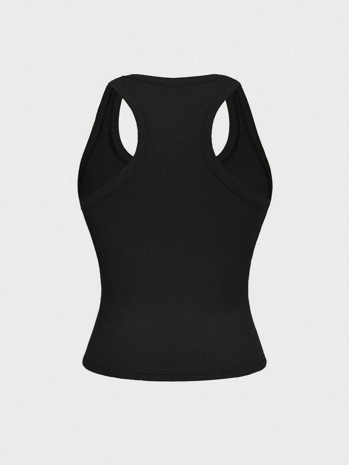 Floreya Square Neck Camisole Top For Women, Casual Slim Fit Sleeveless Crop Top, Versatile For Summer, Autumn & Spring Black, Clean Girl Aesthetic