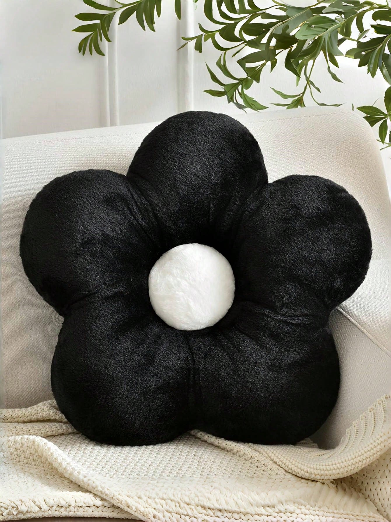 Flower Cushion, Soft Floral Lumbar Pillow, Sofa Chair Bed Home Decor, Bedroom Living Room Floral Cushion, Spring, Wedding Chronicle Furniture Decorative Pillow