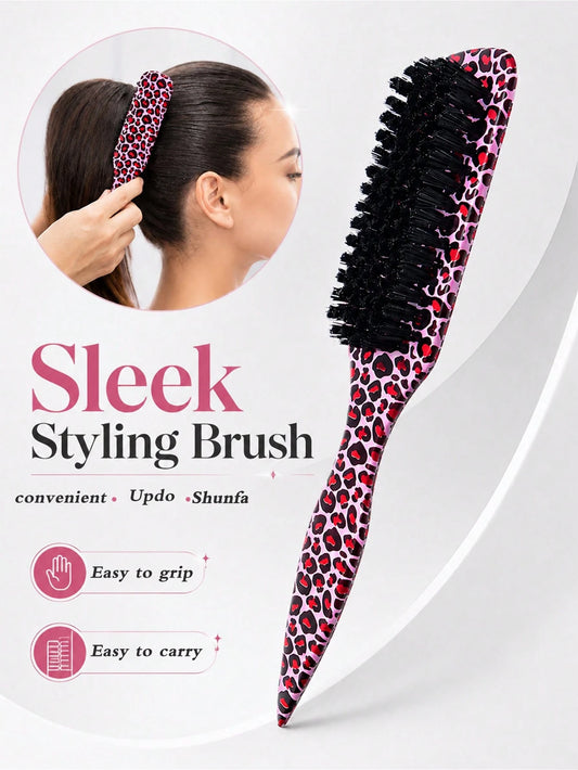Flyaway Hair Smoothing Comb, Fine-Tooth Brush Head Edge Styling Brush, Lightweight Hairline Shaping Brush, Suitable For Sleek Ponytails, Updo Styling, Wig Edge Control, Daily Hair Care And Travel Use