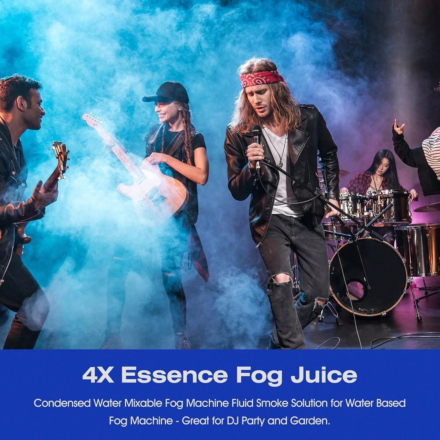 Fog Juice- Condensed Water Mixable Fog Machine Fluid Smoke Solution For Water Based Fog Machine- Great For DJ Party And Garden (250ml)