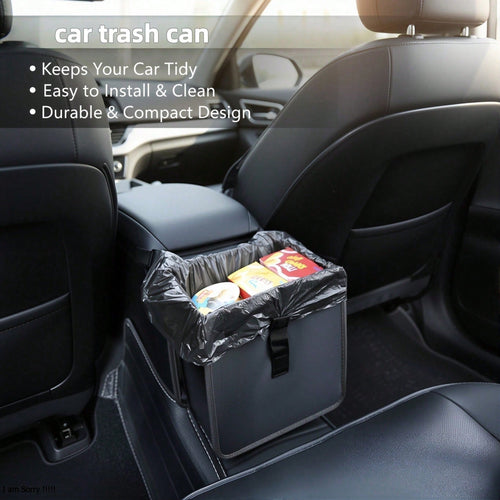 Foldable Car Trash Can, Large Capacity Hanging Waterproof Leak-Proof Car Garbage Bag, Car Interior Accessory, Unisex Gift