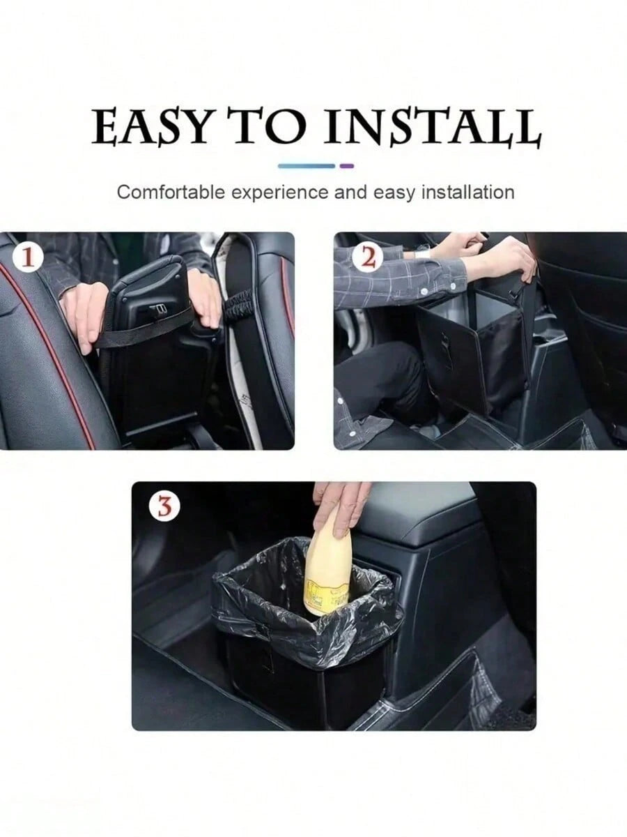 Foldable Car Trash Can, Large Capacity Hanging Waterproof Leak-Proof Car Garbage Bag, Car Interior Accessory, Unisex Gift