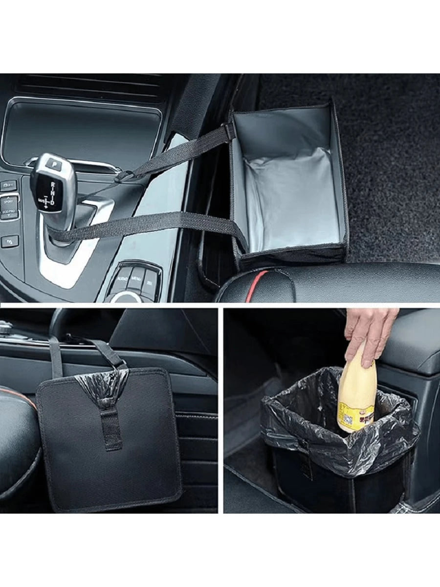 Foldable Car Trash Can, Large Capacity Hanging Waterproof Leak-Proof Car Garbage Bag, Car Interior Accessory, Unisex Gift