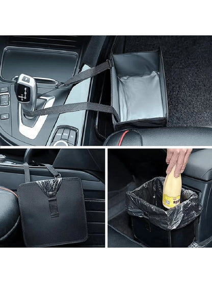 Foldable Car Trash Can, Large Capacity Hanging Waterproof Leak-Proof Car Garbage Bag, Car Interior Accessory, Unisex Gift