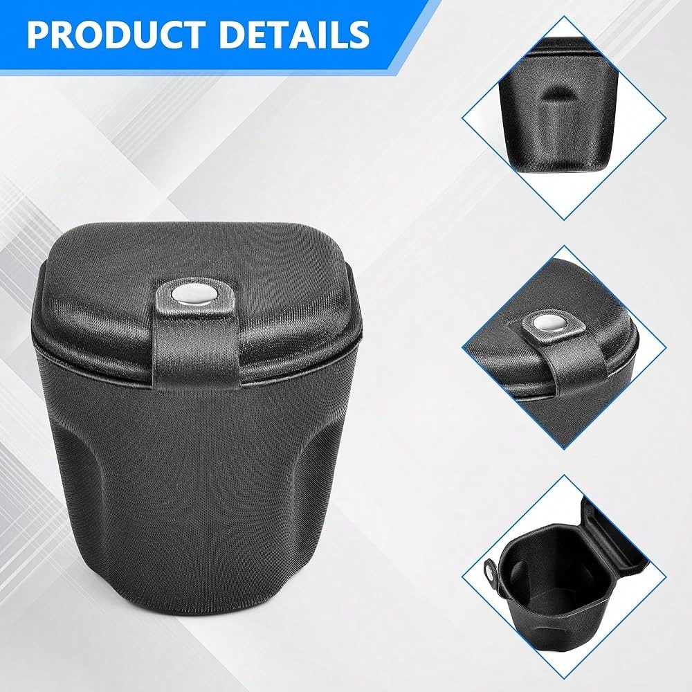 For JL 4XE Gladiator JT 2018-2025+ Cup Holder Organizer With Lid, Secure Storage Box For Coins, Cash, Keys, Custom Center Console Accessory