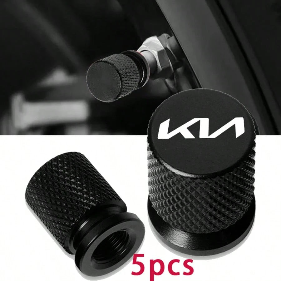 For KAI Car Accessories 5pcs Metal Mesh Valve Protection Components, Valve Caps, Offered Compatible