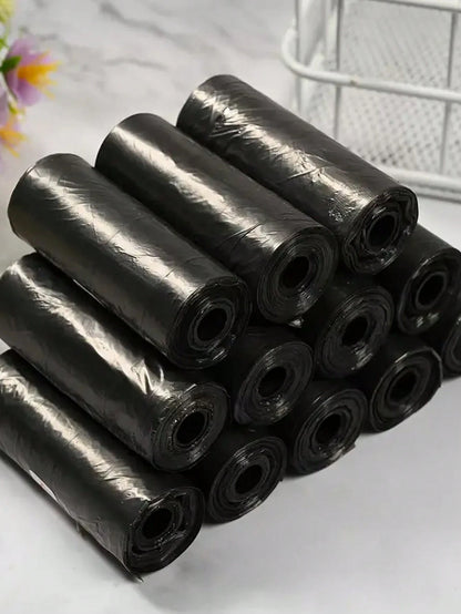 Four Roll Car Trash Bags (60 Pcs), Premium Mini & Small Trash Bags, Waterproof Litter Garbage Bag Organizer, Suitable For Car & Desktop Trash Cans Thickened Plastic Bag