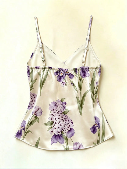 Franclia Elegant Romantic Retro Floral Camisole