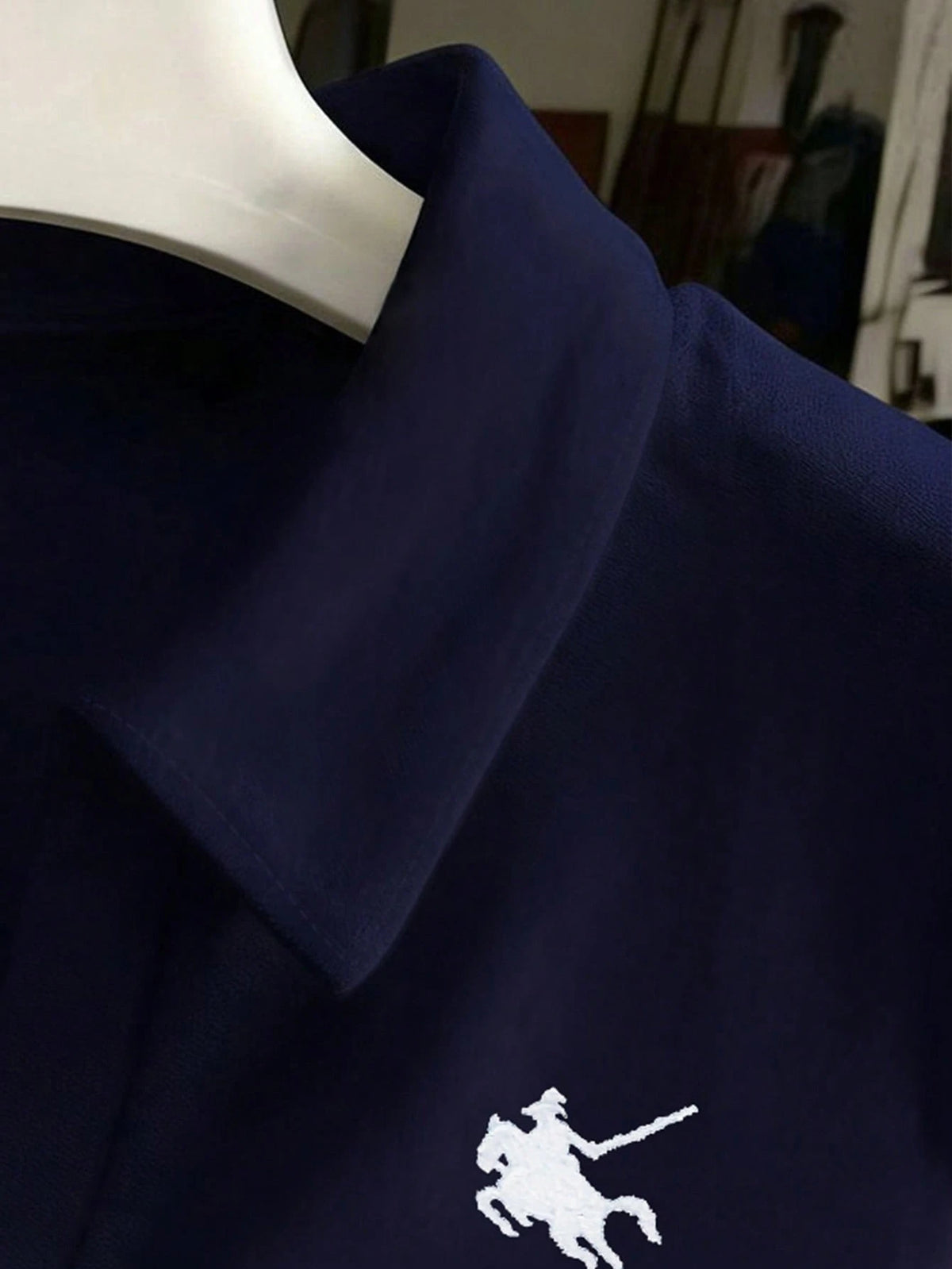 Franclia Embroidered Collar Fitted Short Sleeve T-Shirt For Women