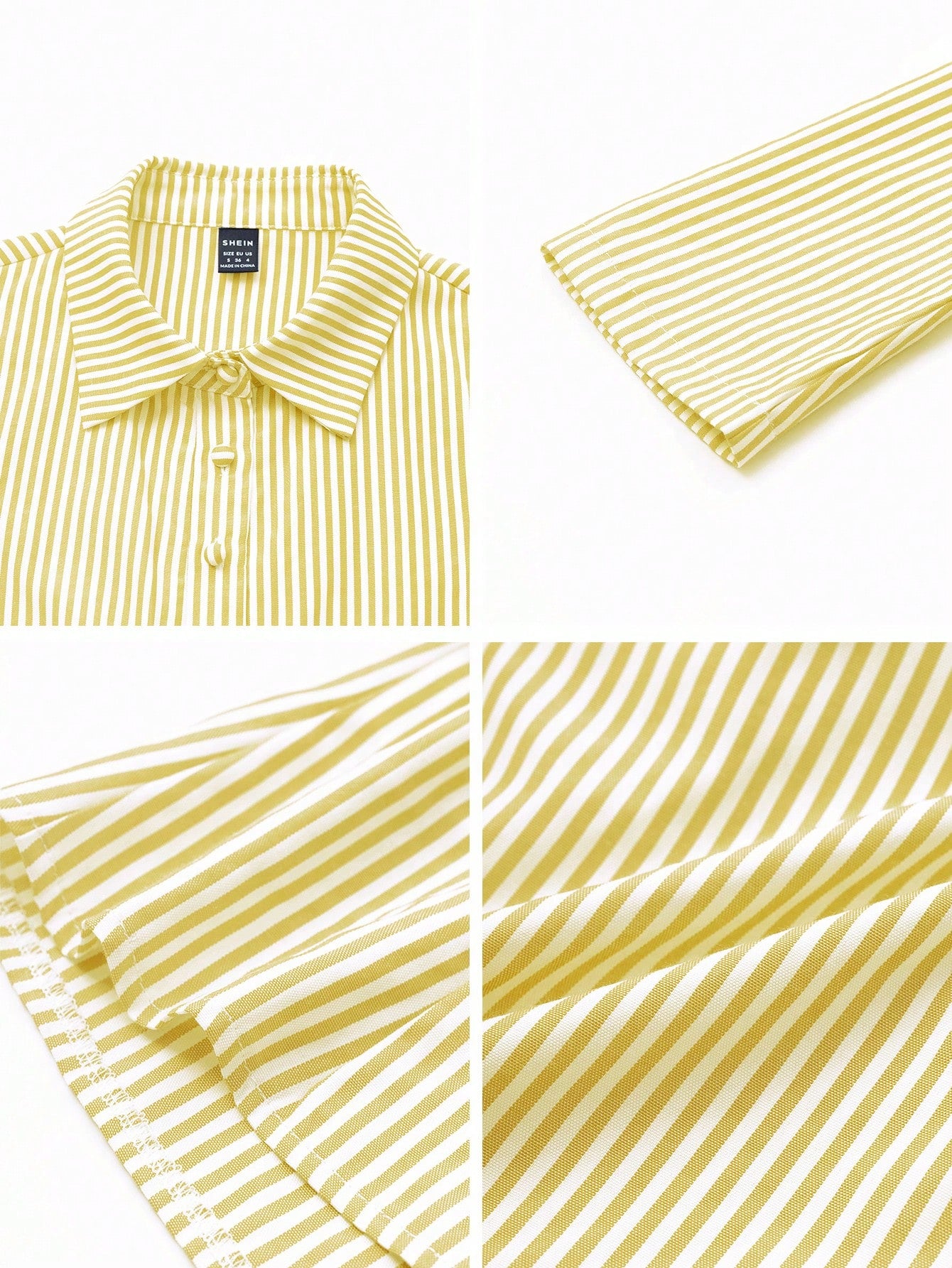 French Style Slim Fit Long Sleeve Blue & White Striped Elegant Commuter Woman Shirt Fall Cloth For Women