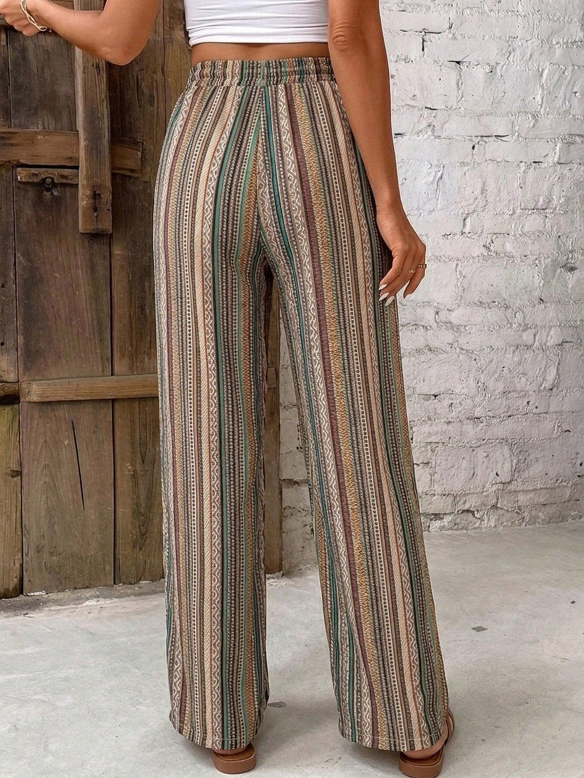 Frenchy Women's Casual Striped Pants, Women's Casual Clothing, Women's Summer Wear