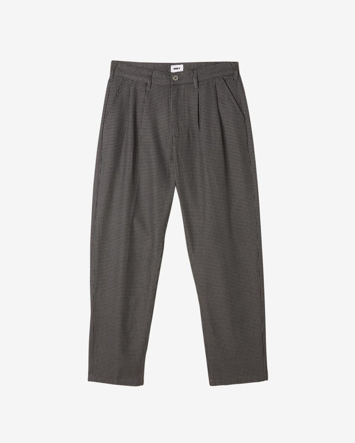 FUBAR HOUNDSTOOTH PLEATED PANT - Four Street
