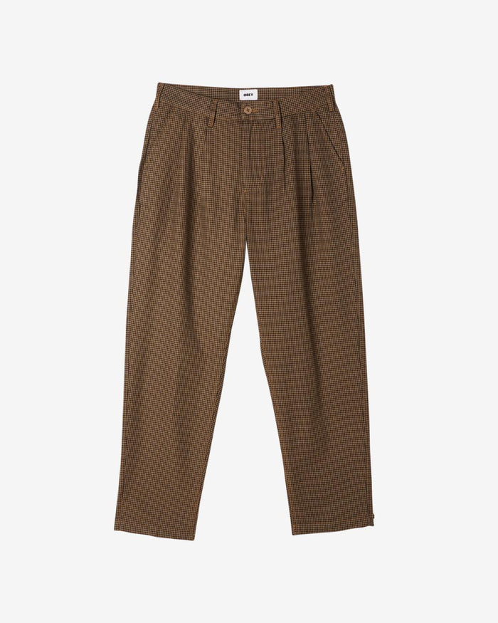FUBAR HOUNDSTOOTH PLEATED PANT - Four Street